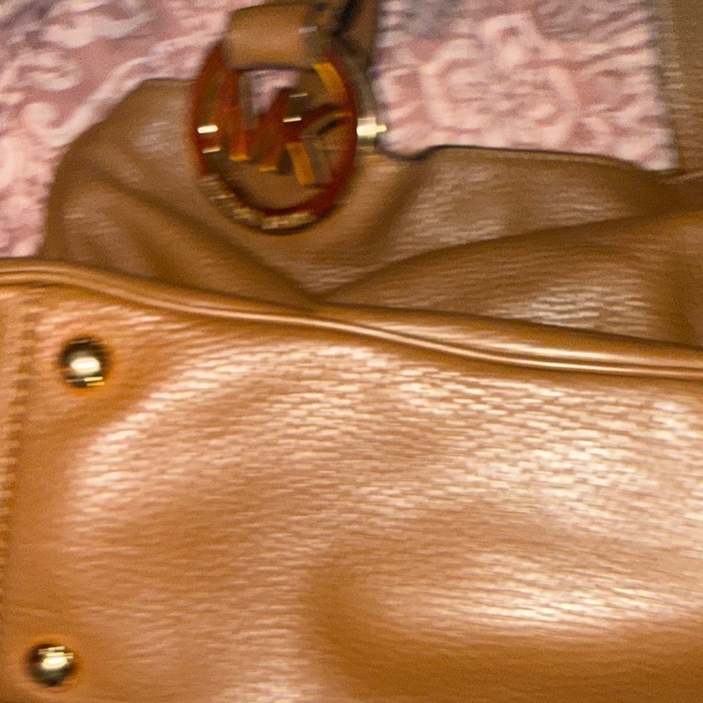 Michael Kors Brown Leather Tote Bag - Picture 3 of 10